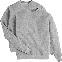 Vista 59 de Hanes Men's Ecosmart Fleece Sweatshirt, Pullover Crewneck Sweatshirt, Big & Tall, 1 or 2 Pack Denim Blue - 1 paquete