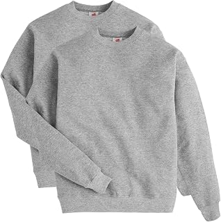 Hanes Men's EcoSmart Fleece Crewneck Sweatshirt, Soft Cotton Blend, Big & Tall Sizes