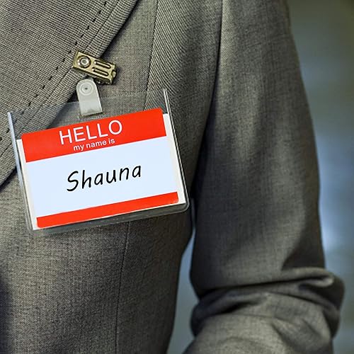 Miniatura 10 de Hycodest Calcomanías de escritura con texto en inglés Hello My Name is, calcomanías de escritura fáciles de despegar y pegar, etiquetas de nombre