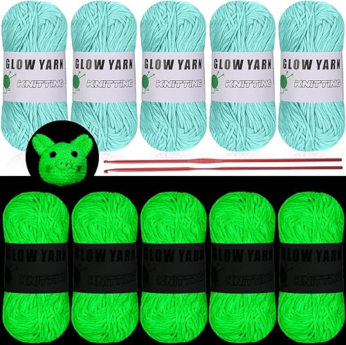 5 rollos de hilo que brilla en la oscuridad suministros de costura que brillan en la oscuridad suministros de fiesta que brillan en la oscuridad 2
