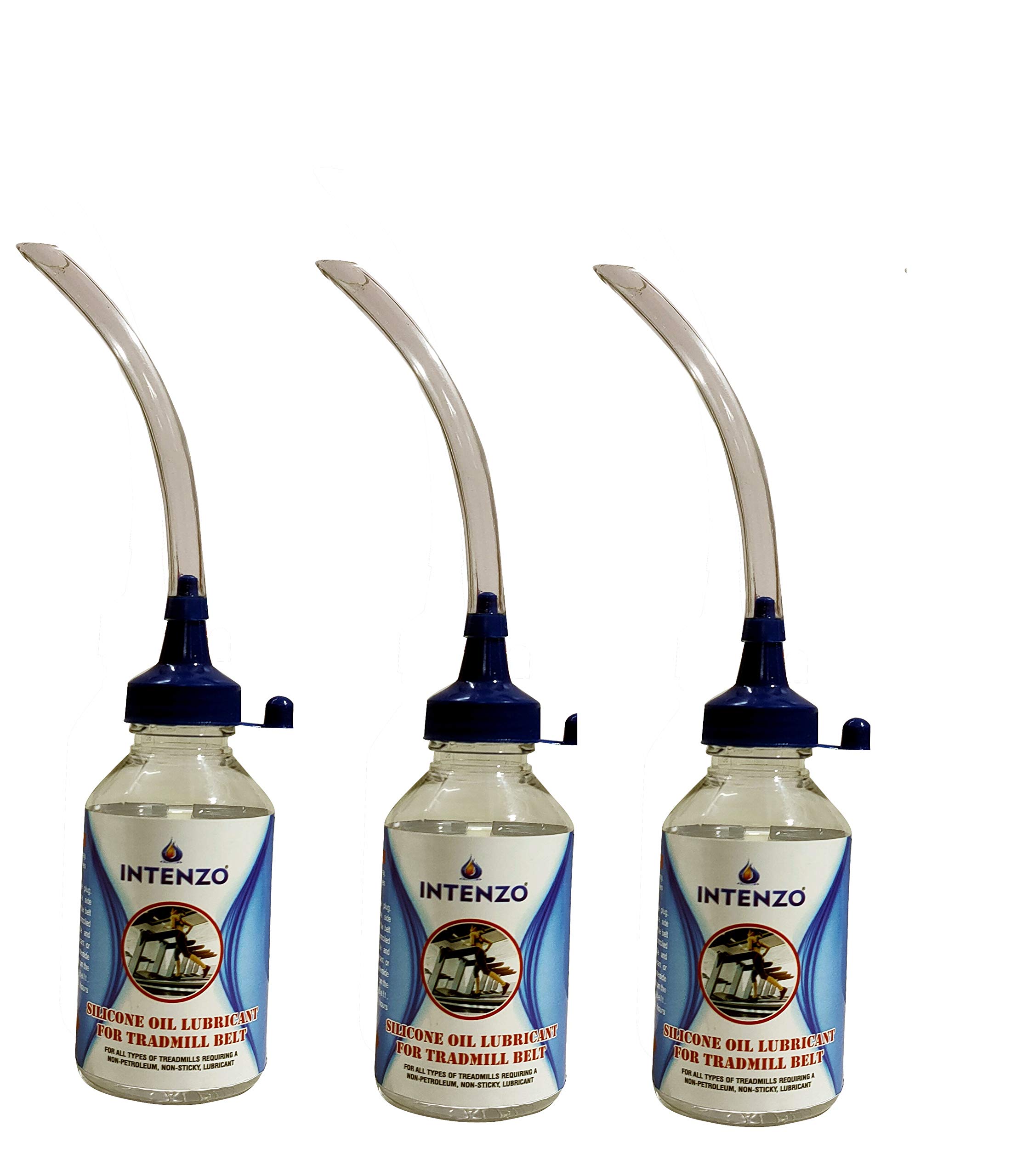 Intenzo Silicone Oil Lubricant for Treadmill Belt in Easy Dispenser Bottle