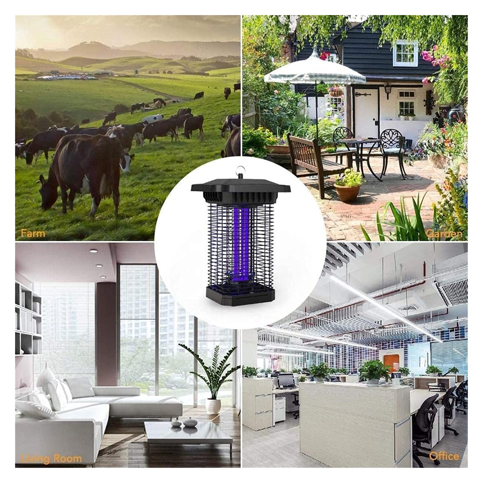 Lampada portatile appendibile per uccidere la zanzara Lampada elettrica per zanzare Zapper Lampada trappola per luce UV per la casa Camera da letto Cortile Tenda da campeggio Repellente per insetti