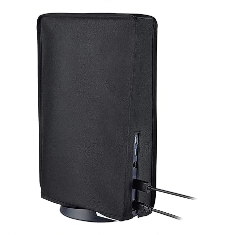 Fox Micro PS5 Dust Cover Precision Cut Cover Sleeve for Playstation 5 Console Digital Edition & Regular Edition, Anti Scratch Cover Sleeve