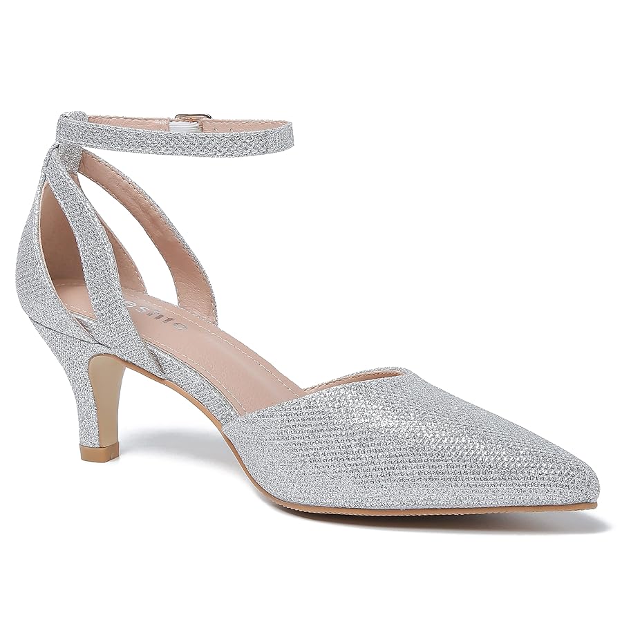 Amazon.com | fereshte Women's Closed Pointed Toe Heels Ankle