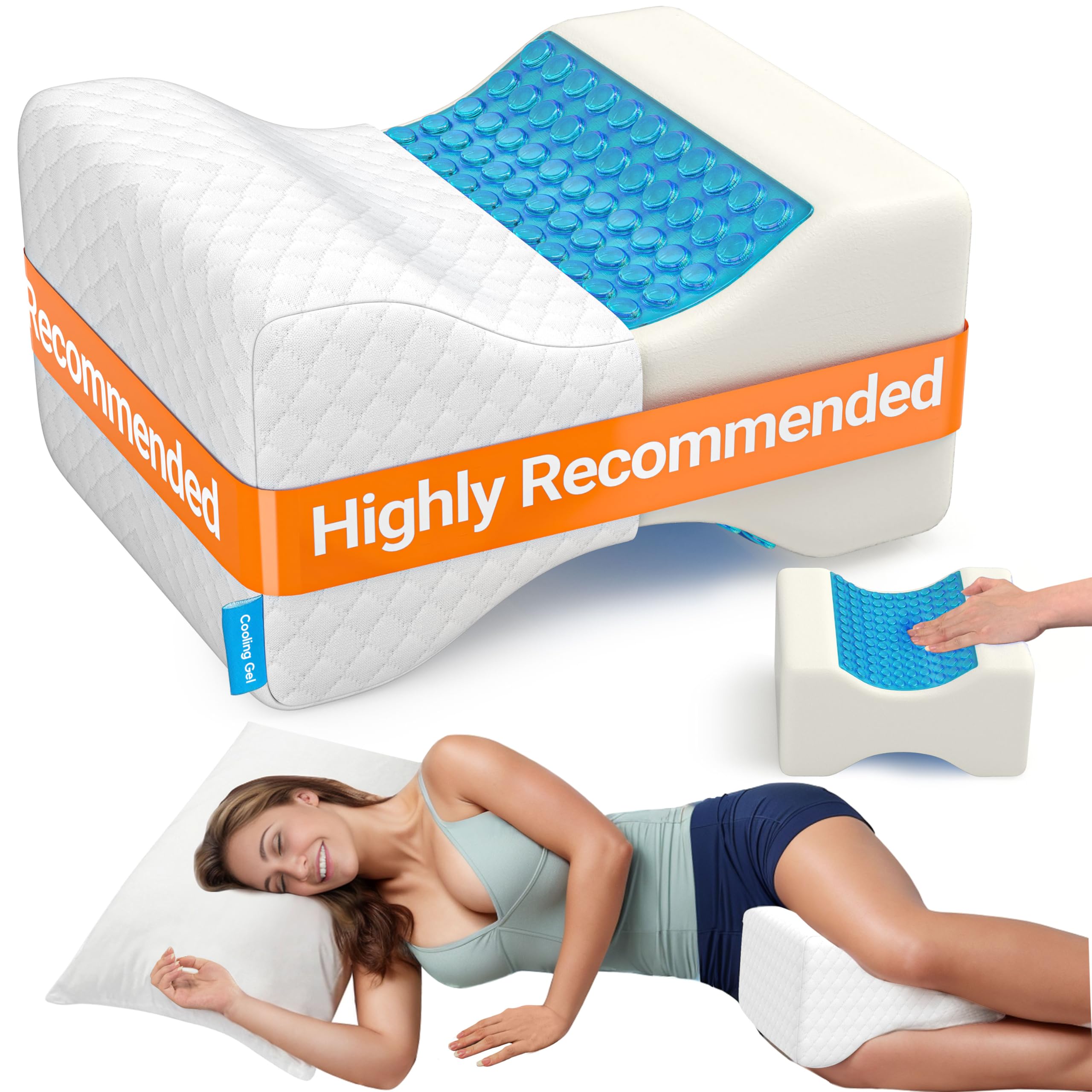 ボディ・フェイスケア BONDS  AirForce  cuddle Amazon.com: CloudBliss Knee Pillow for Side Sleepers-Cooling