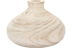 Creative Co-Op Wooden Vase - An Organic Touch to Enhance Your Decor