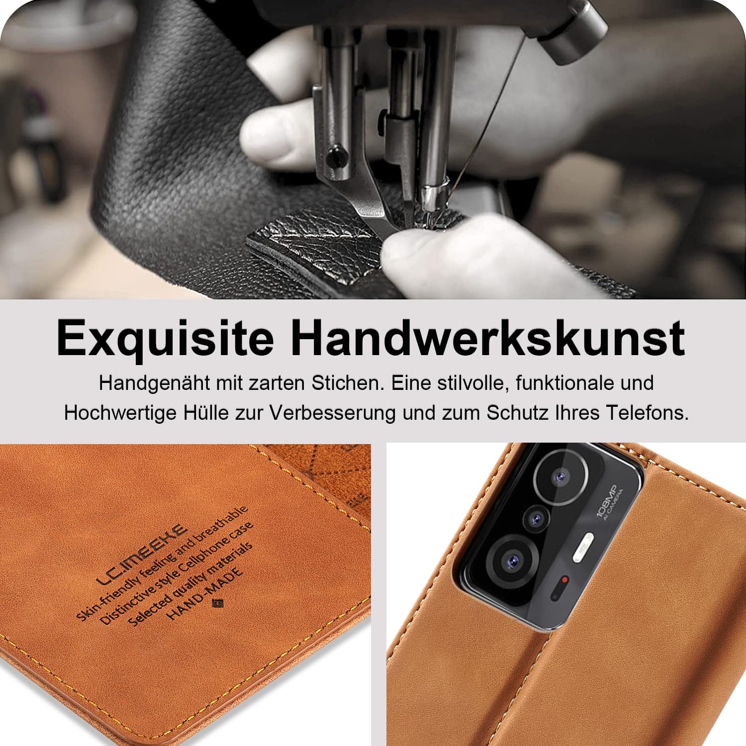Per Xiaomi 11T & 11T Pro 5G Custodia IN Pelle Portafoglio Stand Cover Cellulare