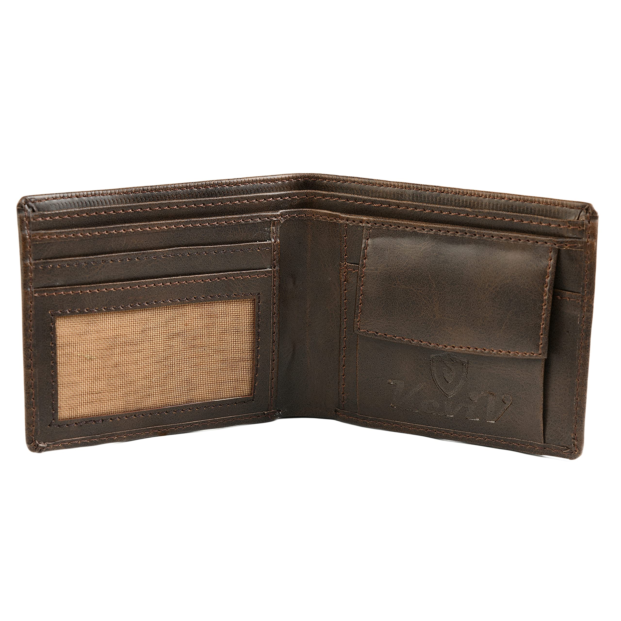 Genuine Leather Wallet for Men/Men's Wallet (Brown)-image-23