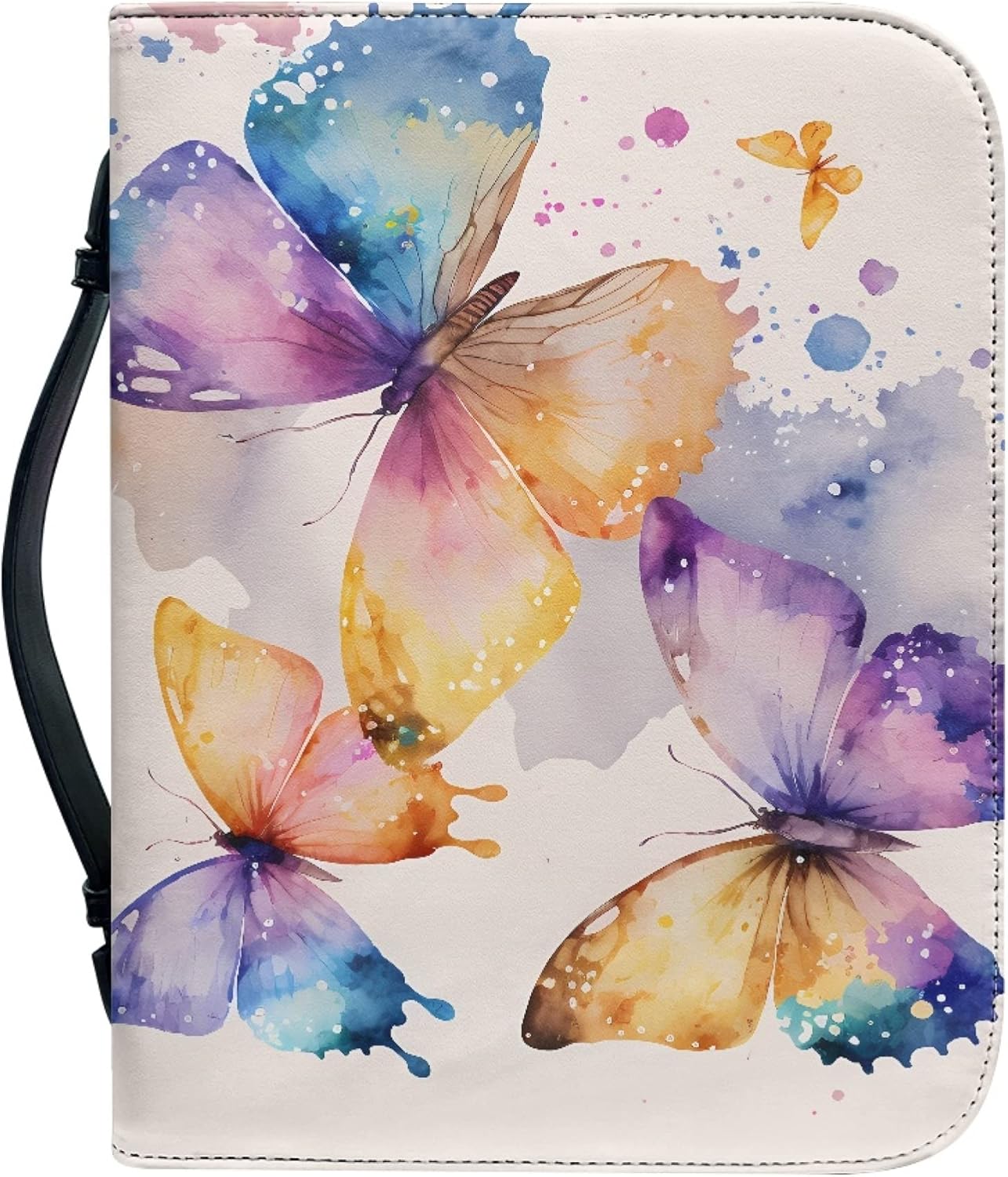 Vodetik Purple Butterfly Bible Covers for Womens Bible Case