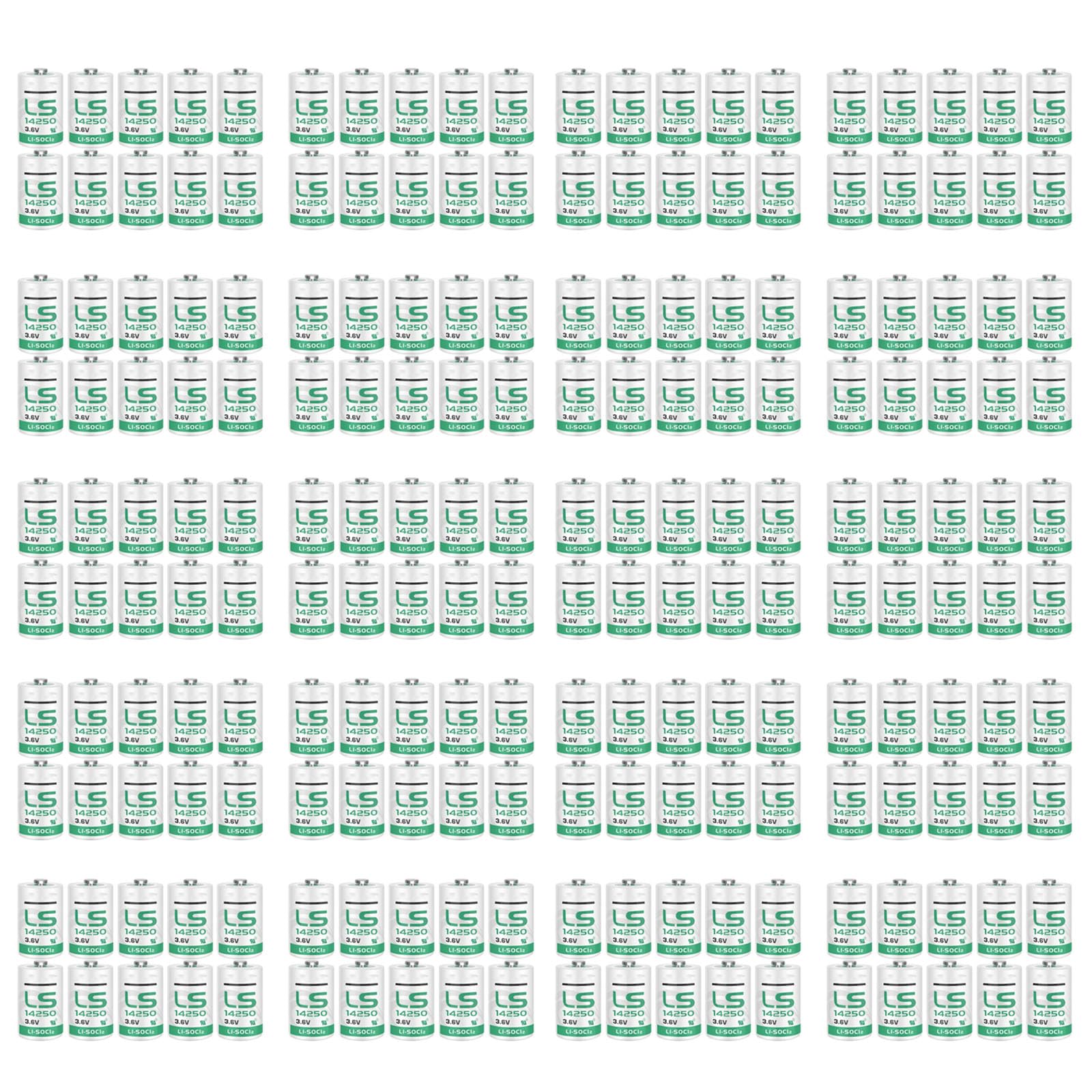 200 Pack 3 6V LS14250 1 2 AA Batteries 1200mAh for Dog Collar Watch R9 Leash PLC Battery