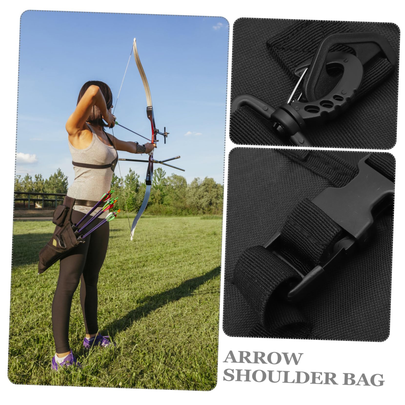 NAMOARLY Oxford Cloth Archery Tote Bag Bag Adjustable Straps for Arrows