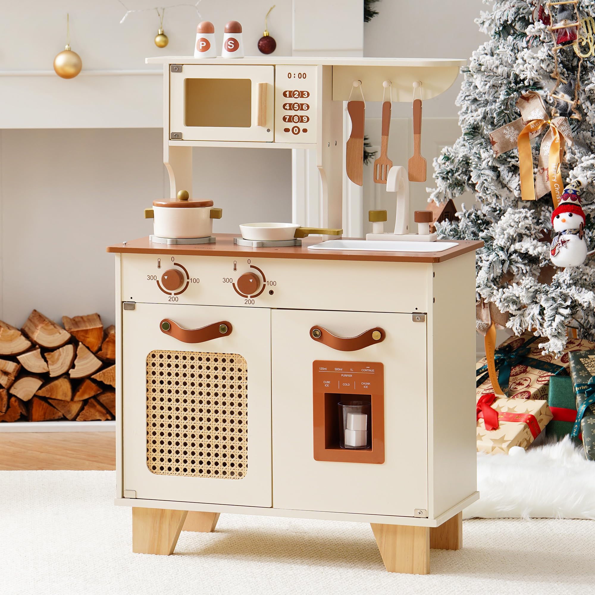 ROBOTIME Juego De Cocina De Madera Para Niños Pequeños Y