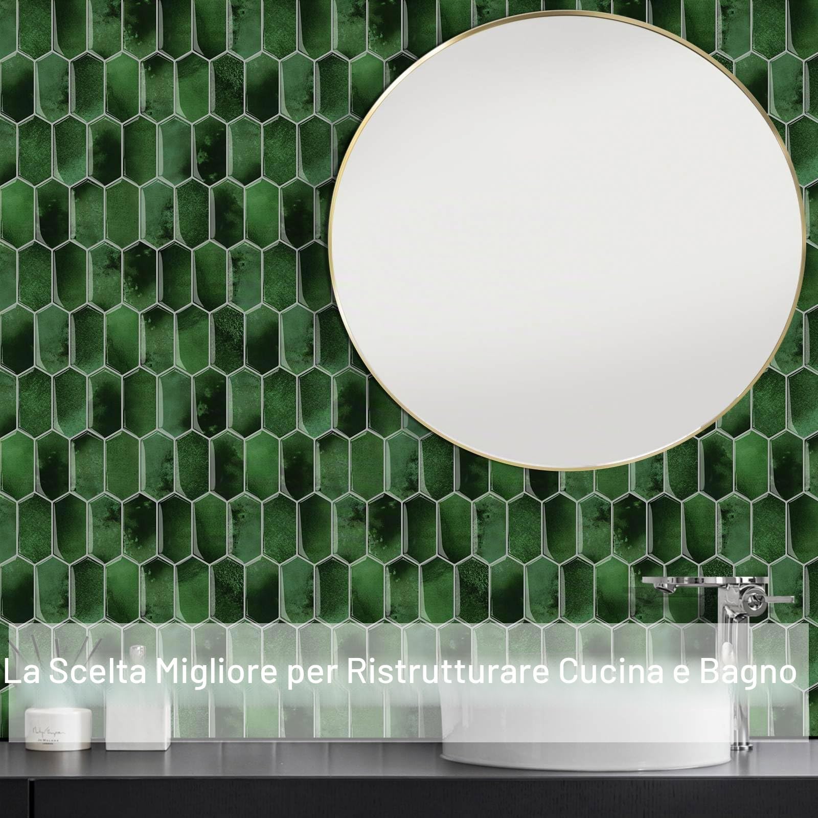 10 Pezzi di Piastrelle Autoadesive per Paraschizzi,Piastrelle Peel and StickPer Cucina,Bagno,Camino, Camper (Verde Scuro,30,5 x 30,5 cm) | Piastrelle autoadesive 3D impermeabili da parete per cucina, bagno, camino, camper (verde scuro, 30,5 x 30,5 cm)
