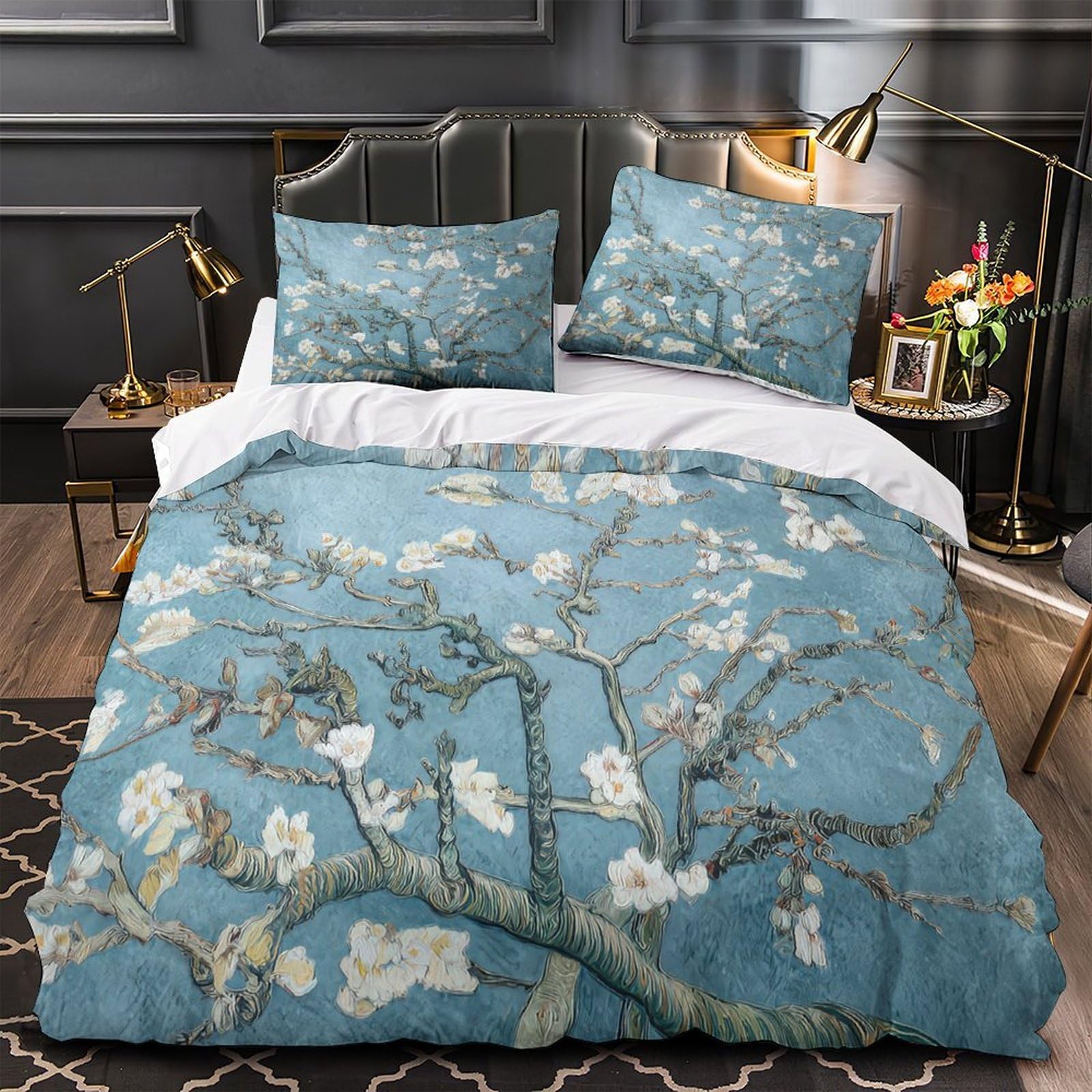 Housse de couette Van Gogh hypoallergénique et ultra douce