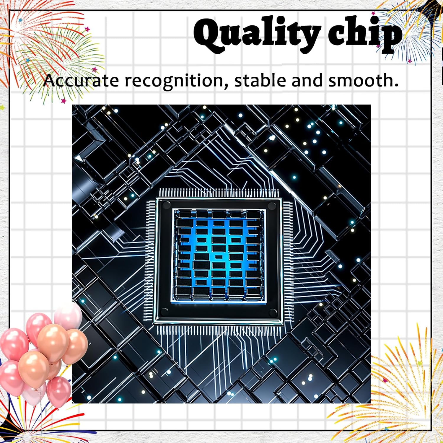 Close-up image of the quality chip on the waste collection cartridge.