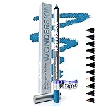 Wonderskin Eyeliner Pencil, 1440 Longwear Blue Eyeliner Pencil - Waterproof, Sharpenable & Smudge Proof