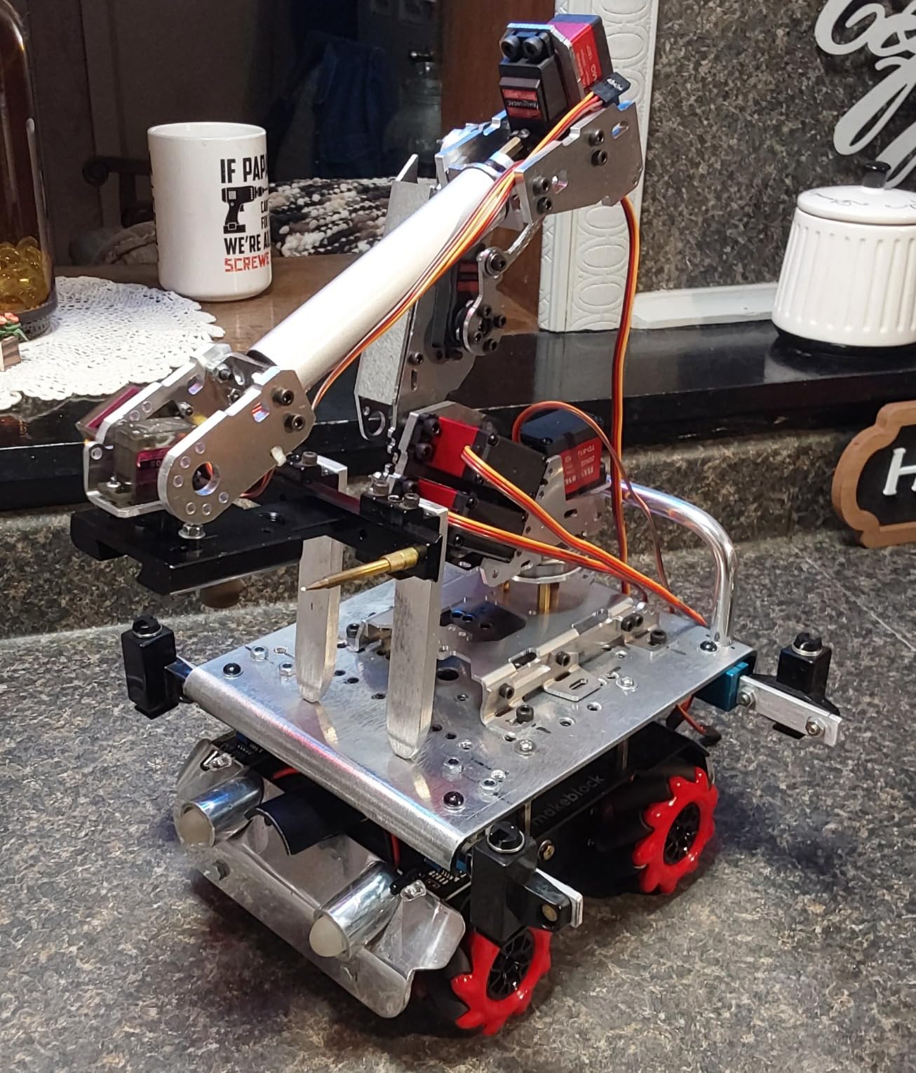 $20/mo - Finance Makeblock mBot Mega Robot Kit with Mecanum Wheels ...