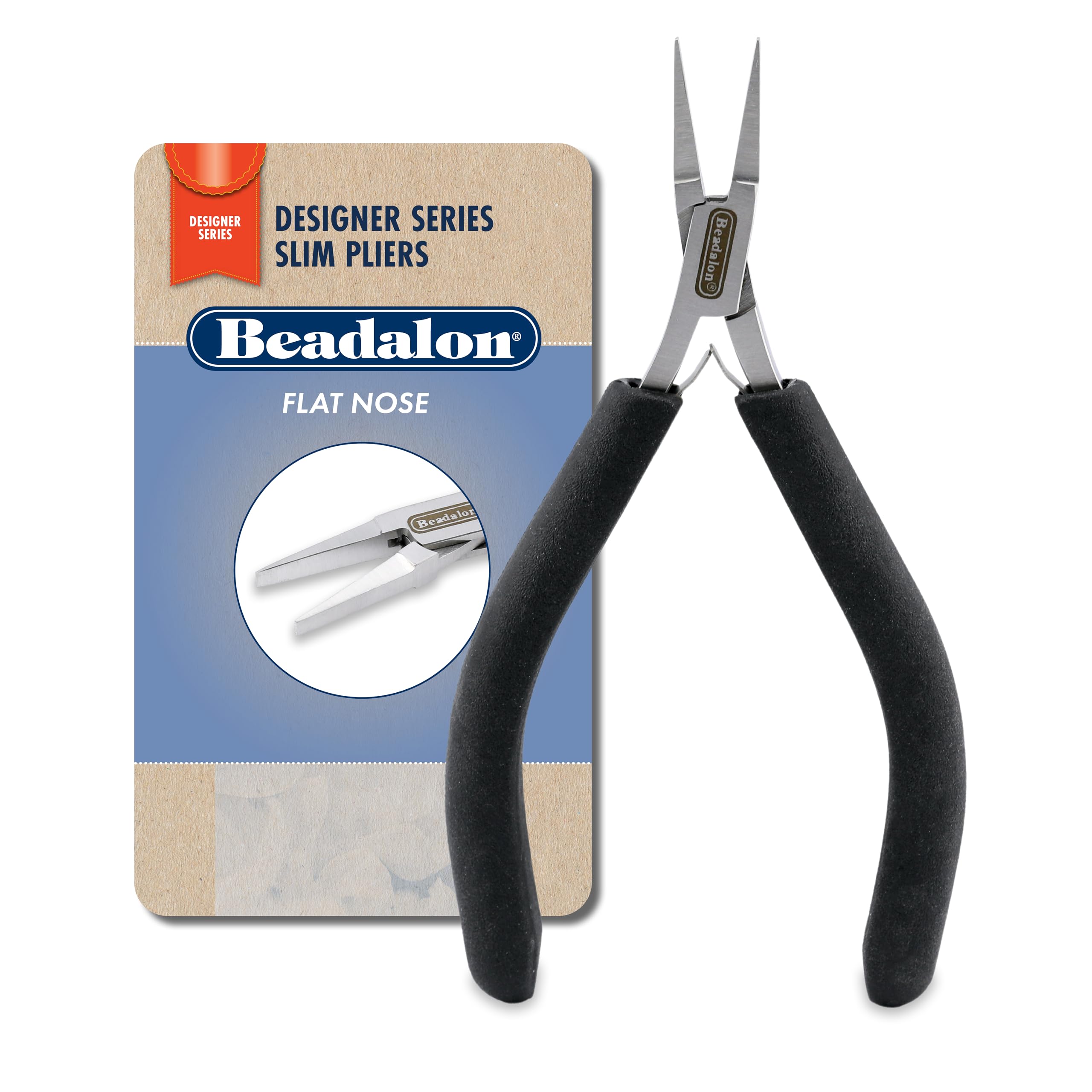 Pince à bec plat slim Beadalon pour plier les fils de métal sans aucune rayure