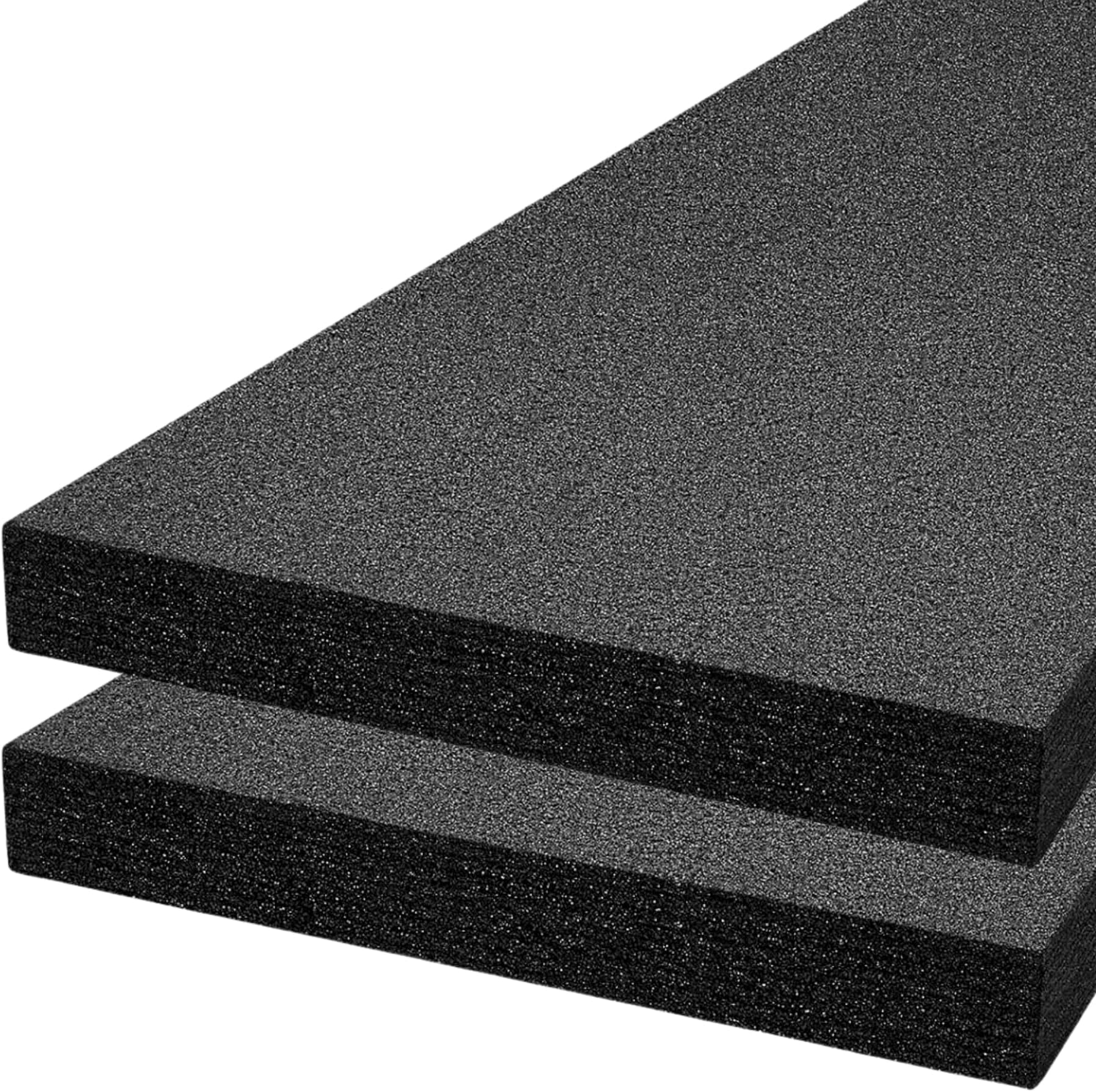 Tool Box Foam Organizer 48x24x2 inch 2Pack, Kaizen Sheets for Pro Tool Control, Custom Tool Shadow Inserts for Cases & Drawers, High Density Polyethylene Foam, Black