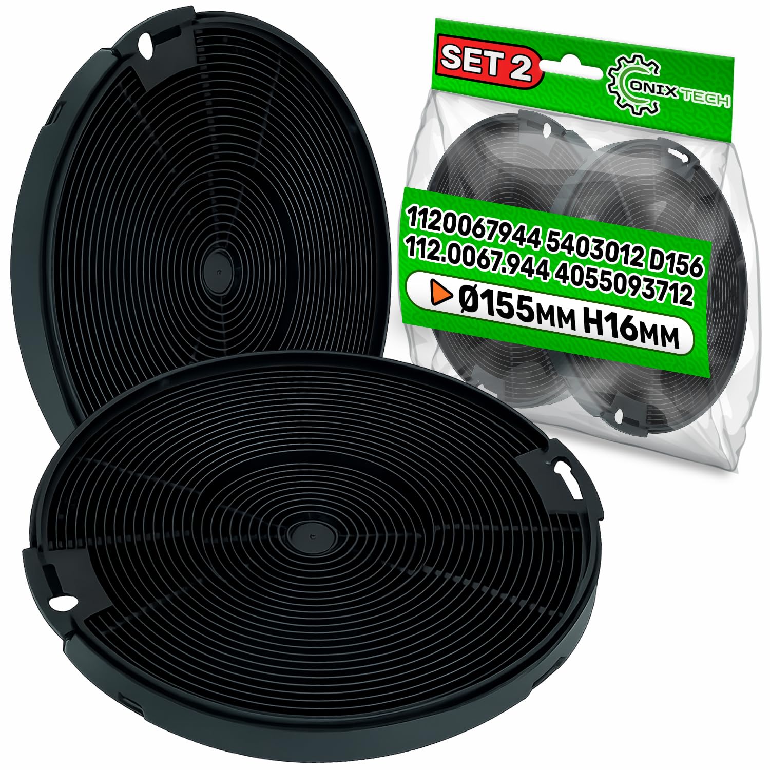 Filtro standard ai carboni attivi TYPE 57 per Cappe da cucina - 4055171138 - Electrolux