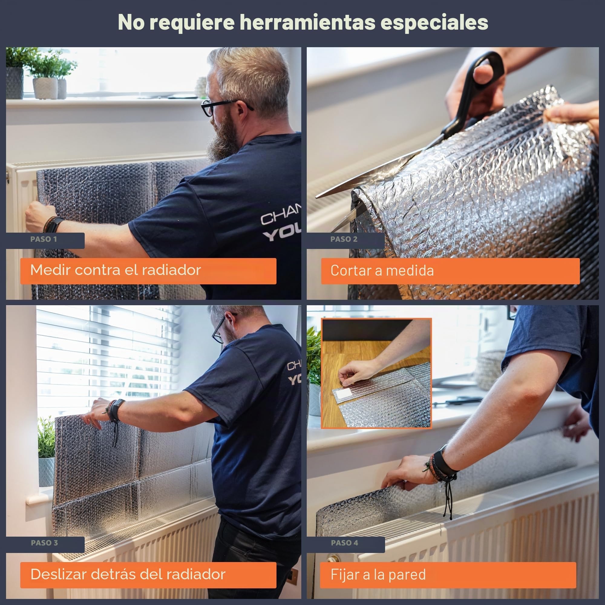 SuperFOIL Radpack, la lámina reflectante de 0.6m x 5m para tu radiador! Aumenta la eficiencia de tu radiador de manera sencilla, y con almohadillas adhesivas incluidas. ¡3mm de grosor!