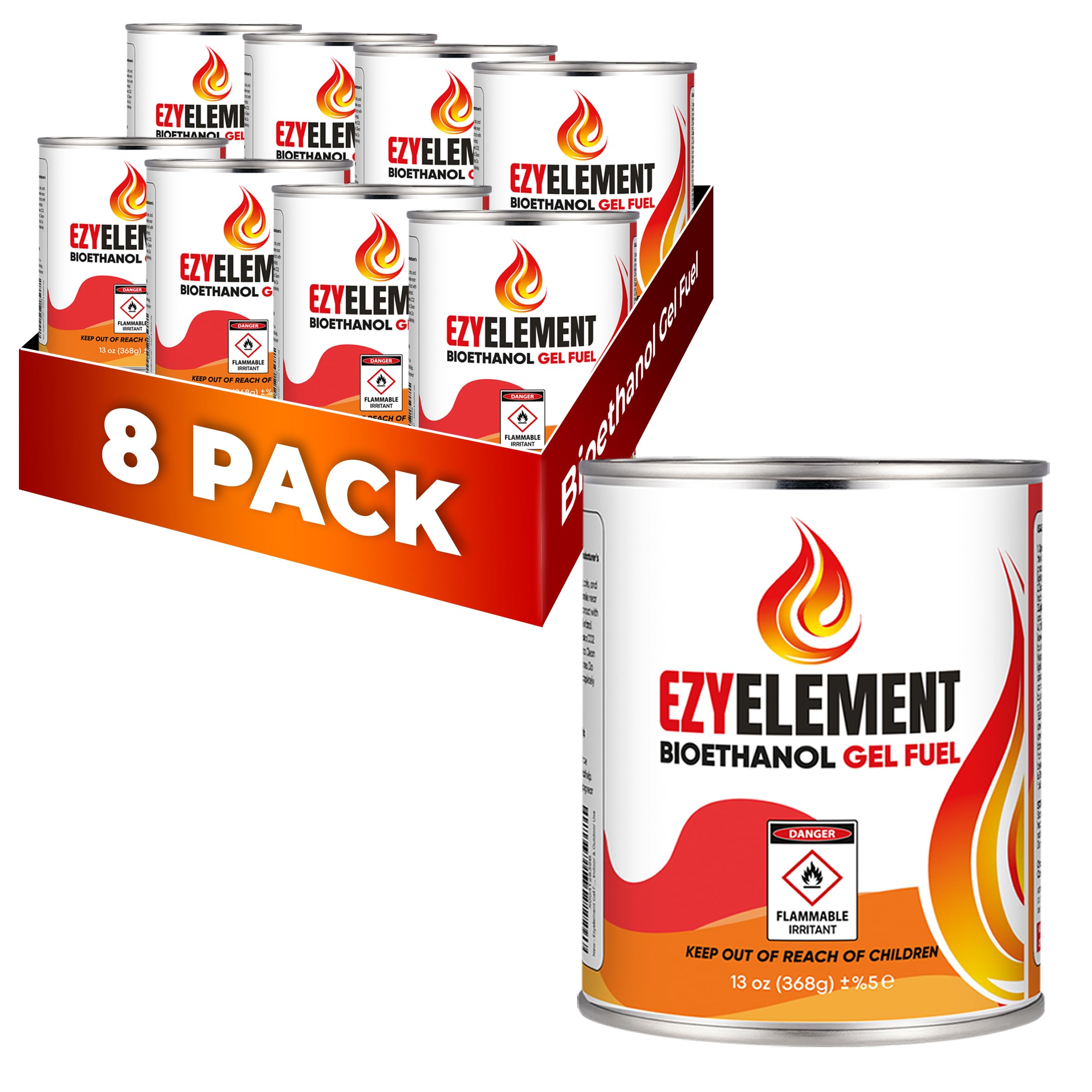 Amazon.com: High-Performance Bioethanol Gel Fuel Cans - Clean