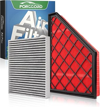 Cabin Air Filter and Engine Air Filter Fit for Enclave 24-18, Cadillac XT5 24-17, XT6 25-20, Blazer 24-19, TRAVERSE 23-18, GMC ACADIA 23-17 Filter Replacement CF11966 CA12166 Accessories