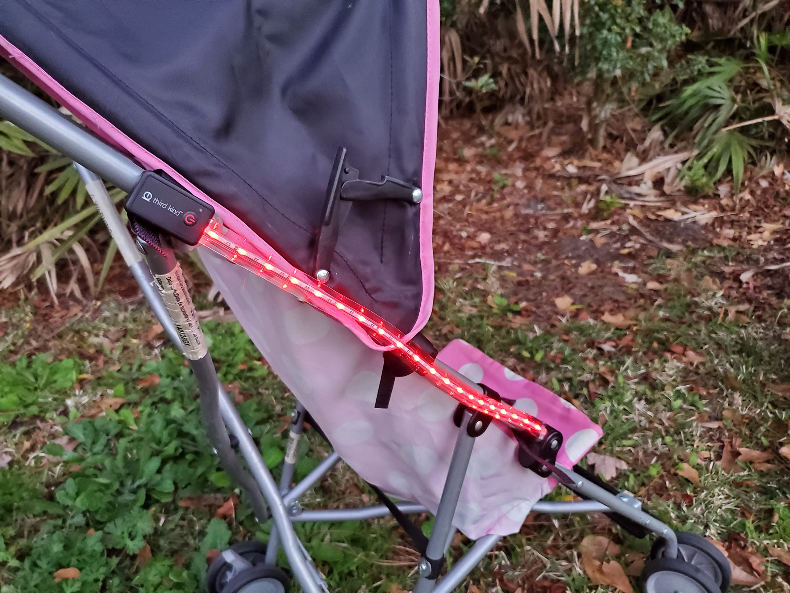 Luci per passeggino Luce bici LED ricaricabile con cinghie