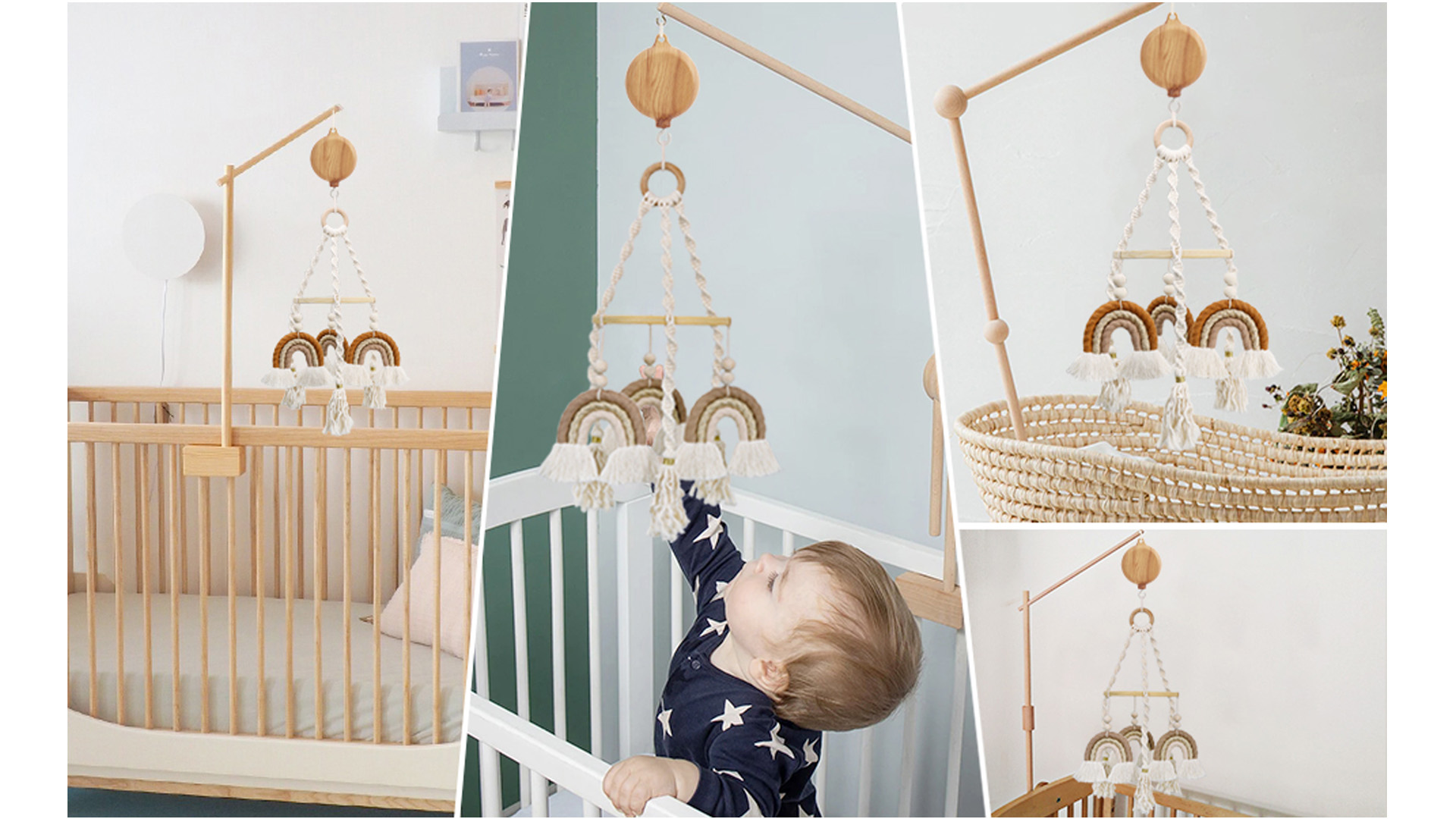 Amazon.com : Baby Mobile Rotary Music Box Imitation Wood