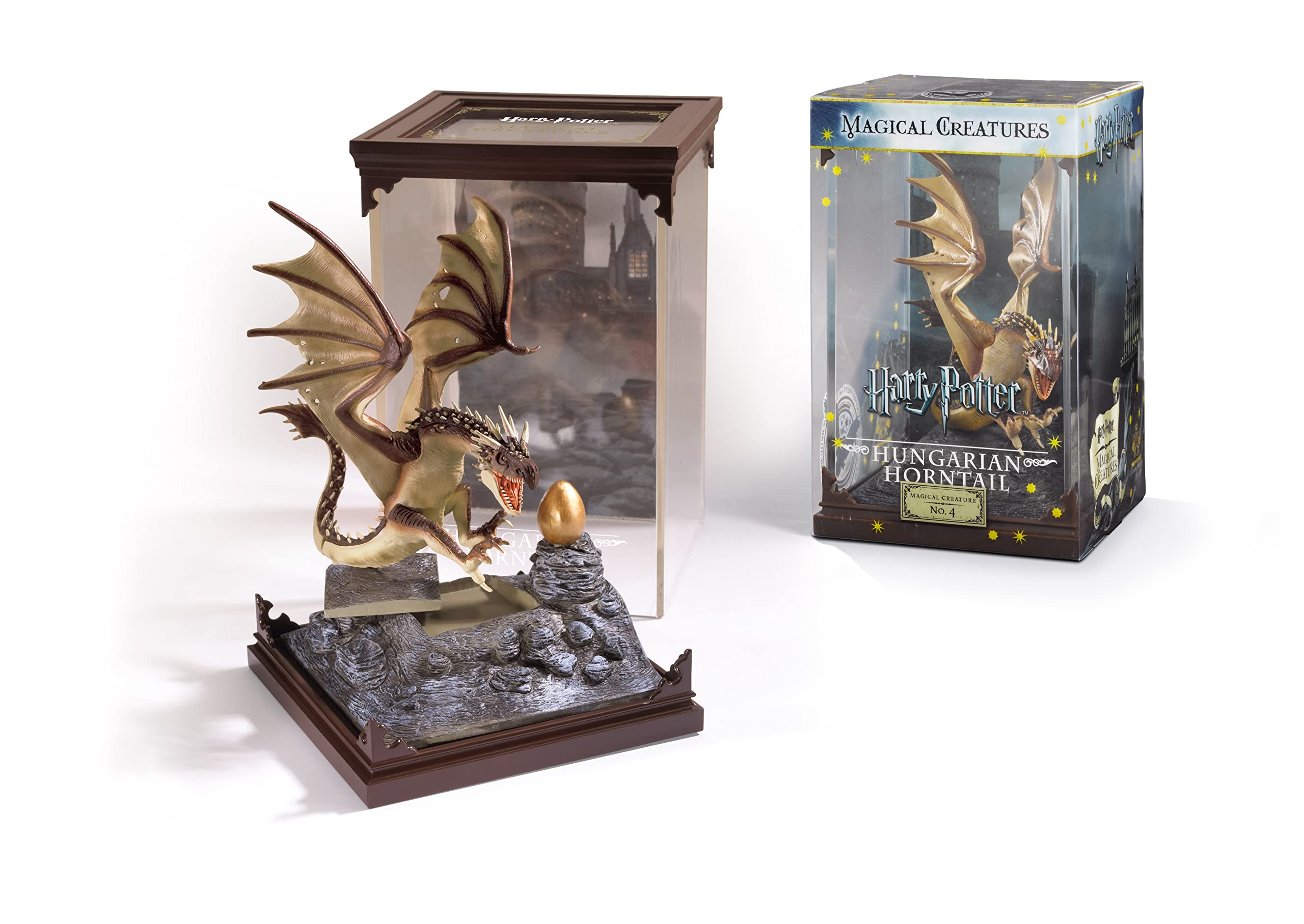 The Noble Collection - Magical Creatures Hungarian Horntail - Hand-Painted Magical Creature #4 - Officially Licensed Harry Potter Toys Collectable Figures - For Kids & Adults