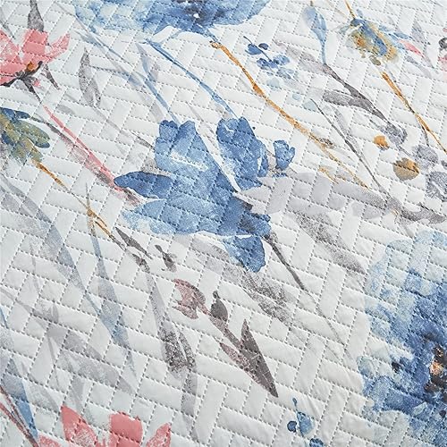 Miniatura 10 de MERRY HOME - Juego de edredón Queen, juego de cama, con funda de edredón, ligera, color liso, de 3 piezas.