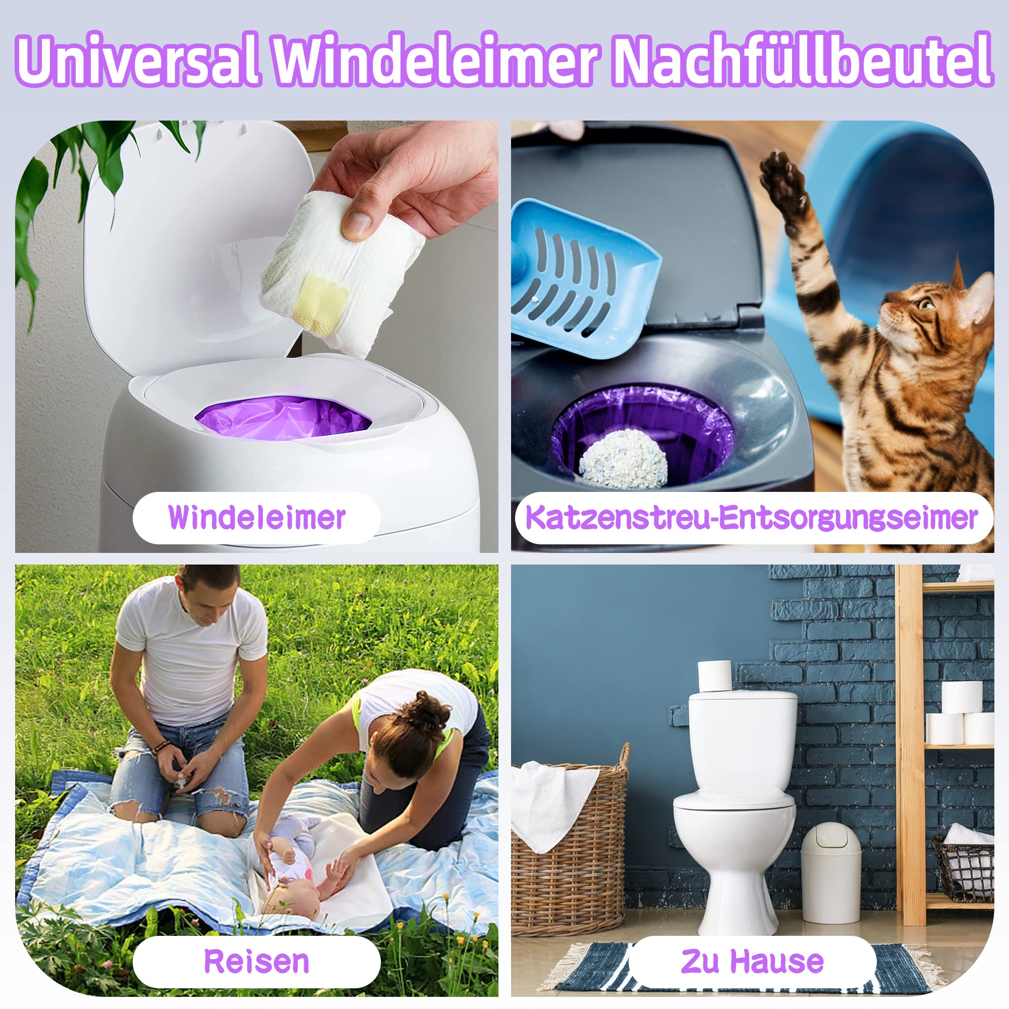 Ricarica Per Mangiapannolini - 9 Pezzi Compatibile Con AngelCare, Litter Locker E Tommee Tippee - Foto 2