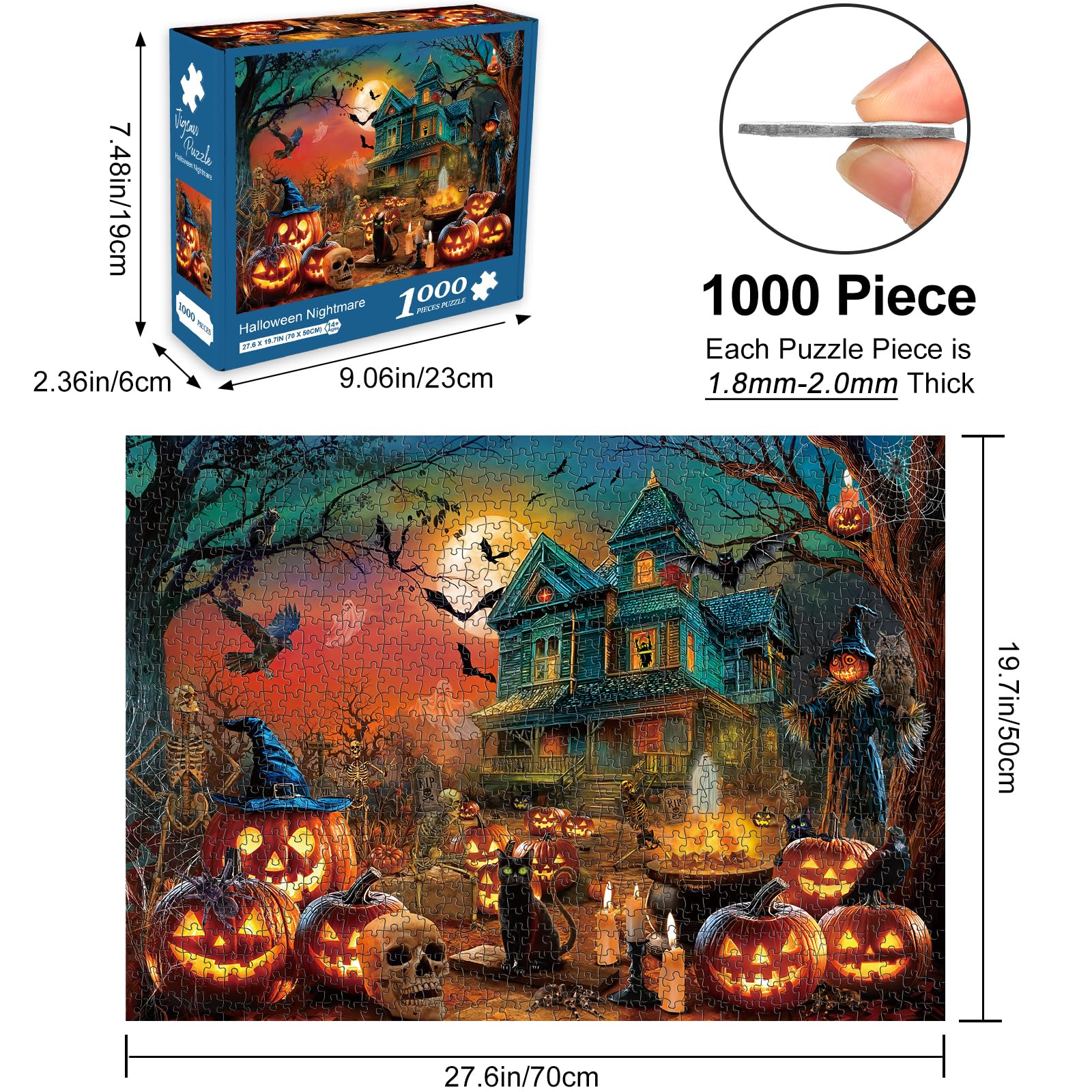 Magic Puzzle Company Rocorose Jigsaw Puzzle For Adults, 1000 Pieces ...
