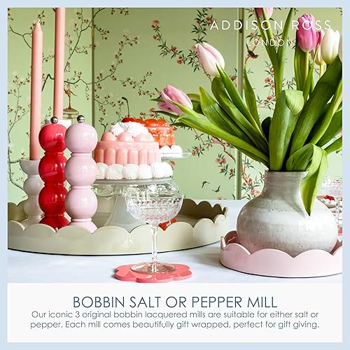 Miniatura 9 de Addison Ross Molinillo de bobina de 9.4in, molino de pimienta y sal de capuchino