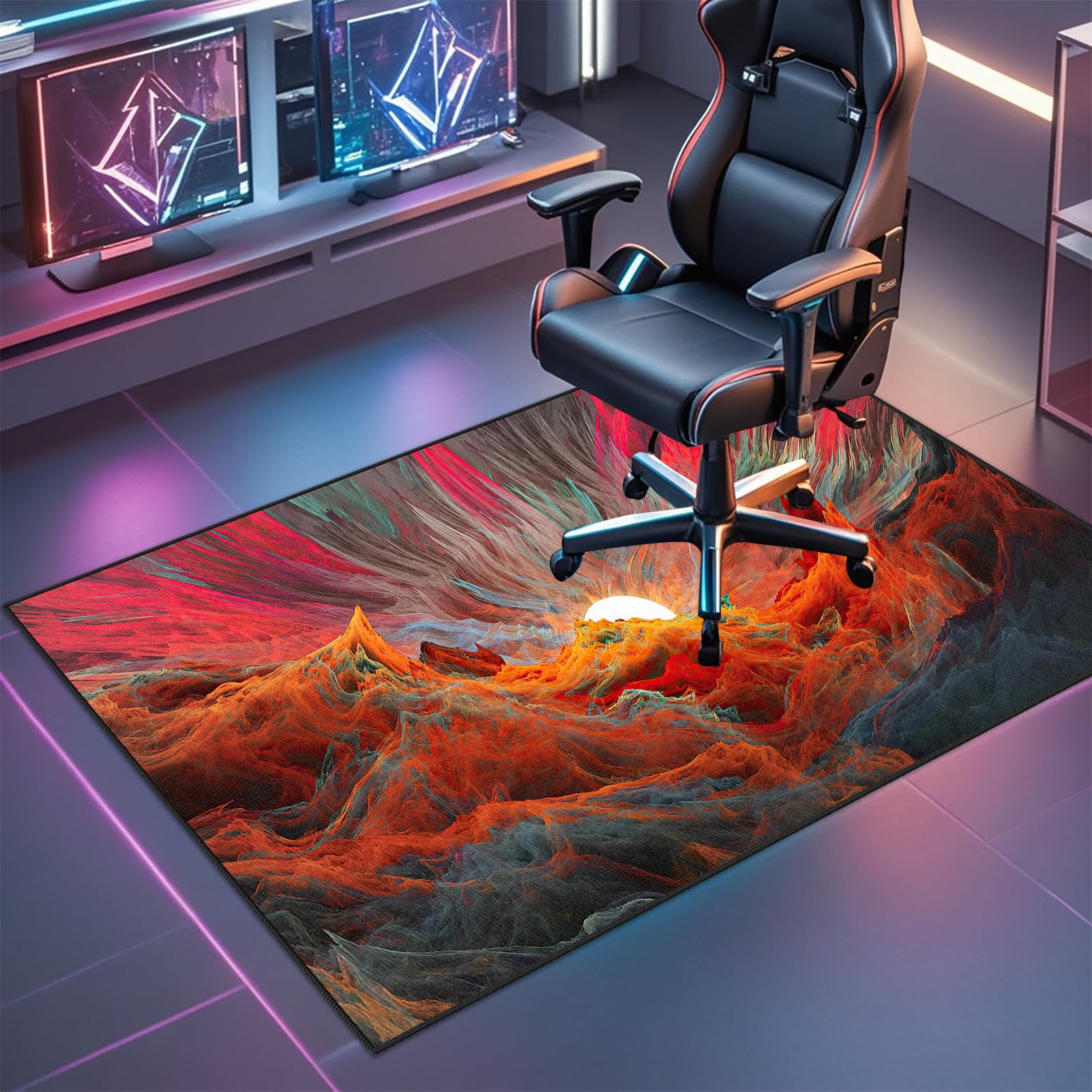 90 x 120 cm Tapis de Sol pour Chaise Gamer Ordinateur Grand
