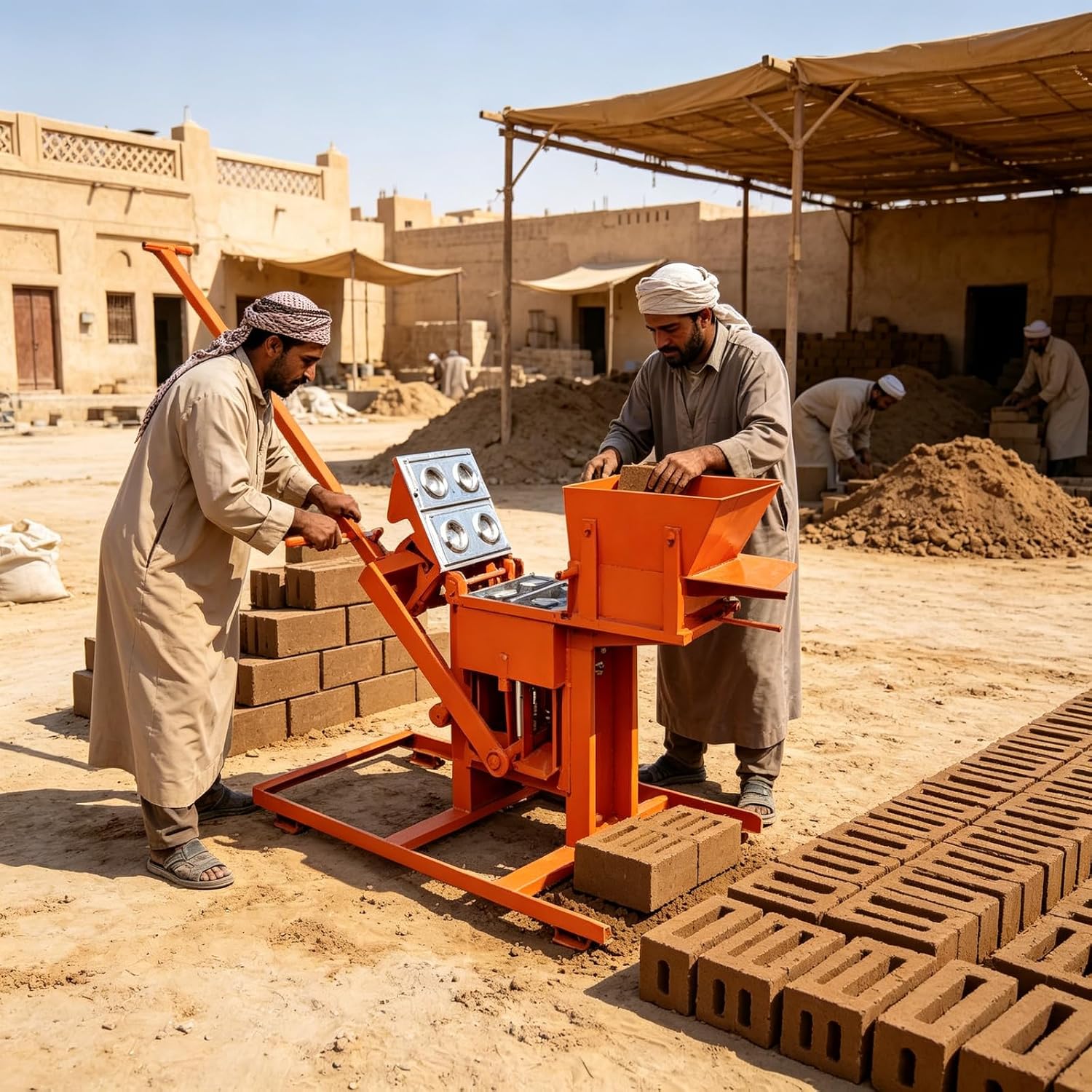 Industrial Concrete Block Making Machine Multi-Shape Brick Maker Hollow Solid Brick for Construction Building Material Production