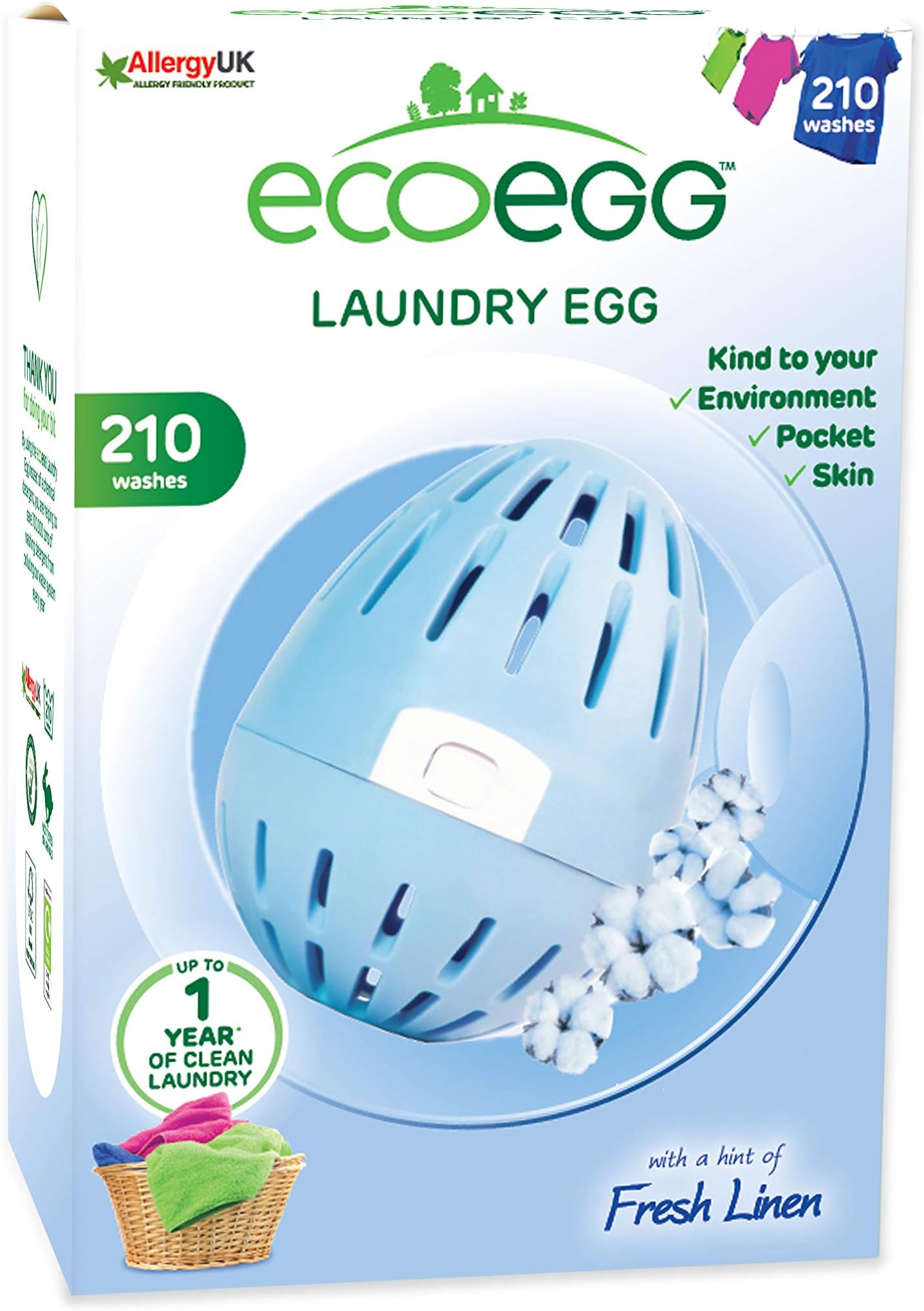 Laundry Egg Fresh Linen 210 Loads