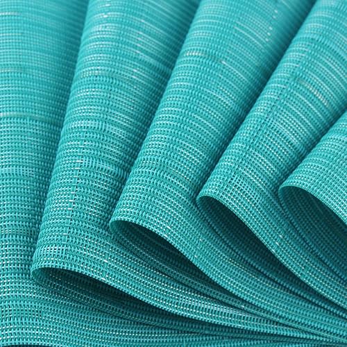 Miniatura 144 de PIGCHCY Juego de 6 manteles individuales beige de vinilo PVC duraderos para mesa de comedor, manteles individuales resistentes al calor, Beige -