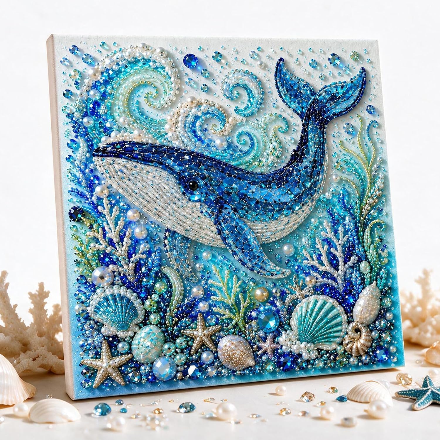 Travebo Christmas Pearl Diamond Art DIY Kit Wall Decor Adults Beginners