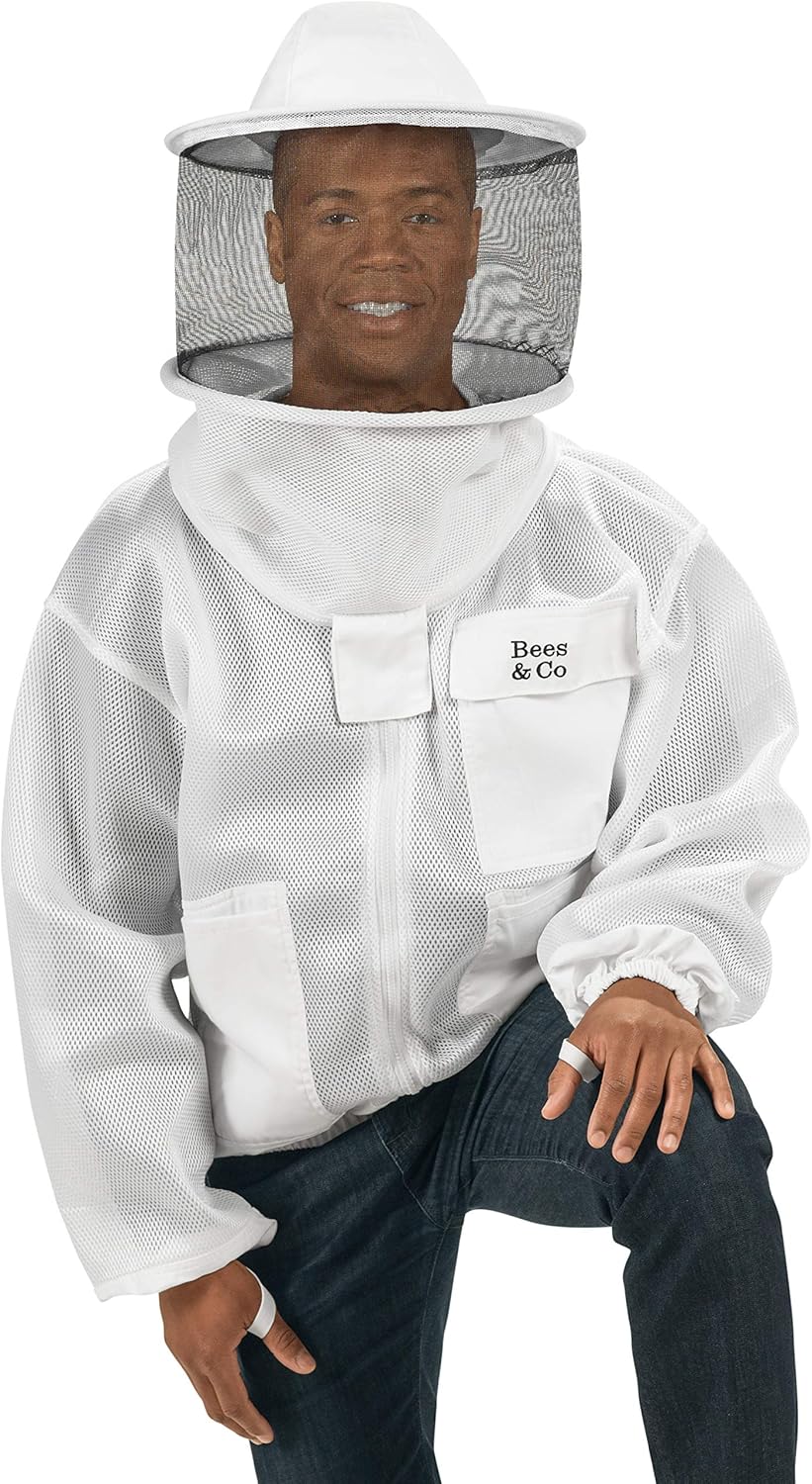 Bees & Co K83 Ultralight Beekeeper Jacket with Round Veil - Image 5