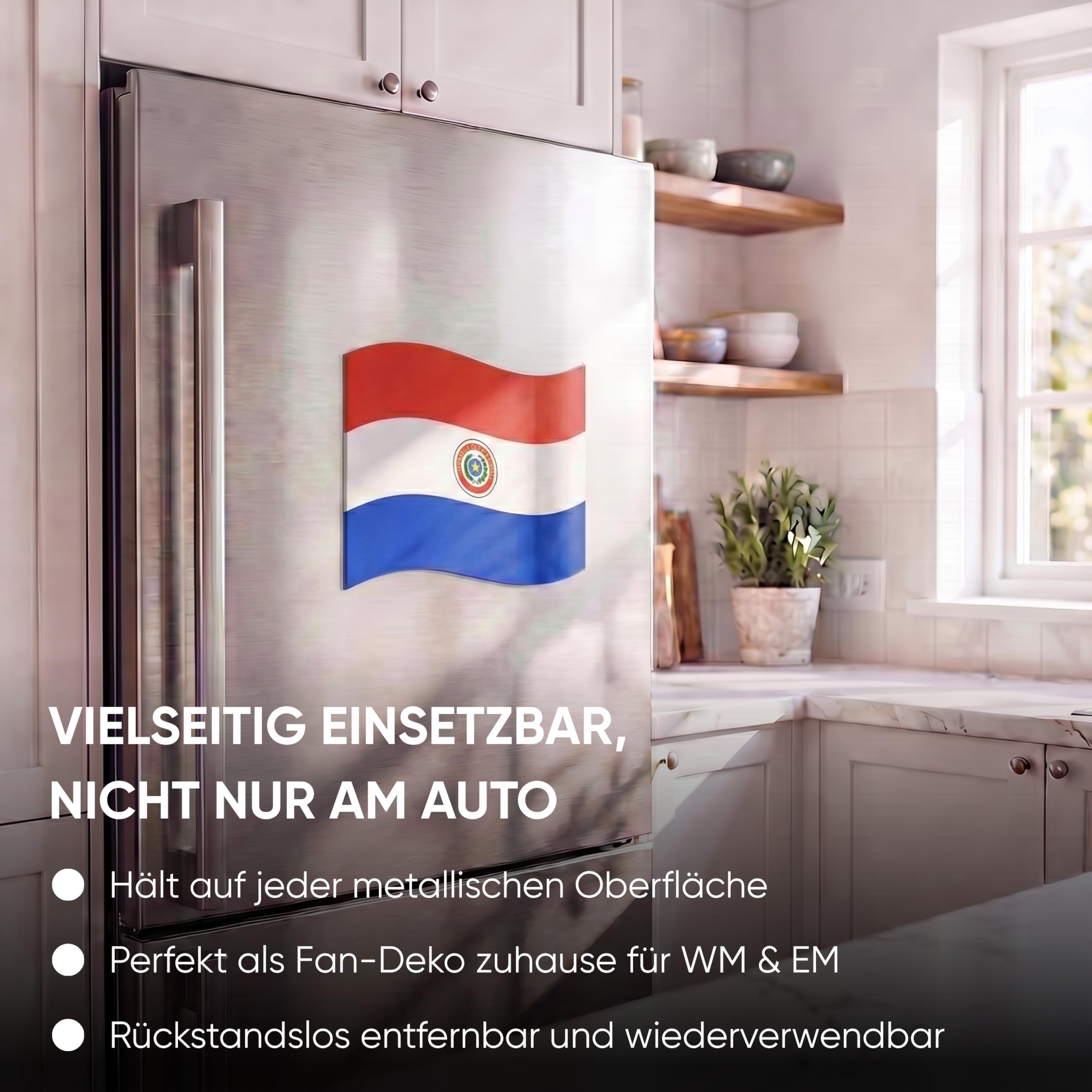 Sonia Originelli Fanset Fanartikel für das Auto 2 Stück Fensterfahnen Autofahne, Spiegelfahnen für die Außenspiegel und 2 Stück Magnetfahnen für die Tür Farbe: Kroatien