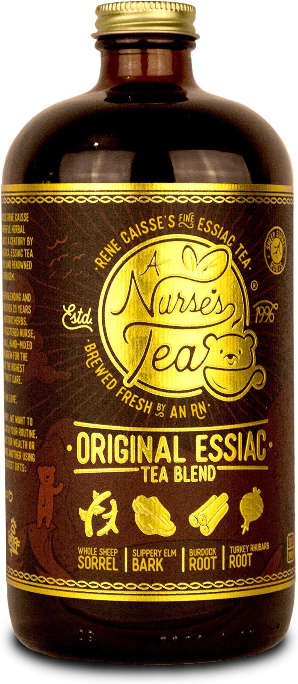 Essiac Tea 32 fl oz | A Nurse's Tea | RN-owned Company | Sheep Sorrel Roots