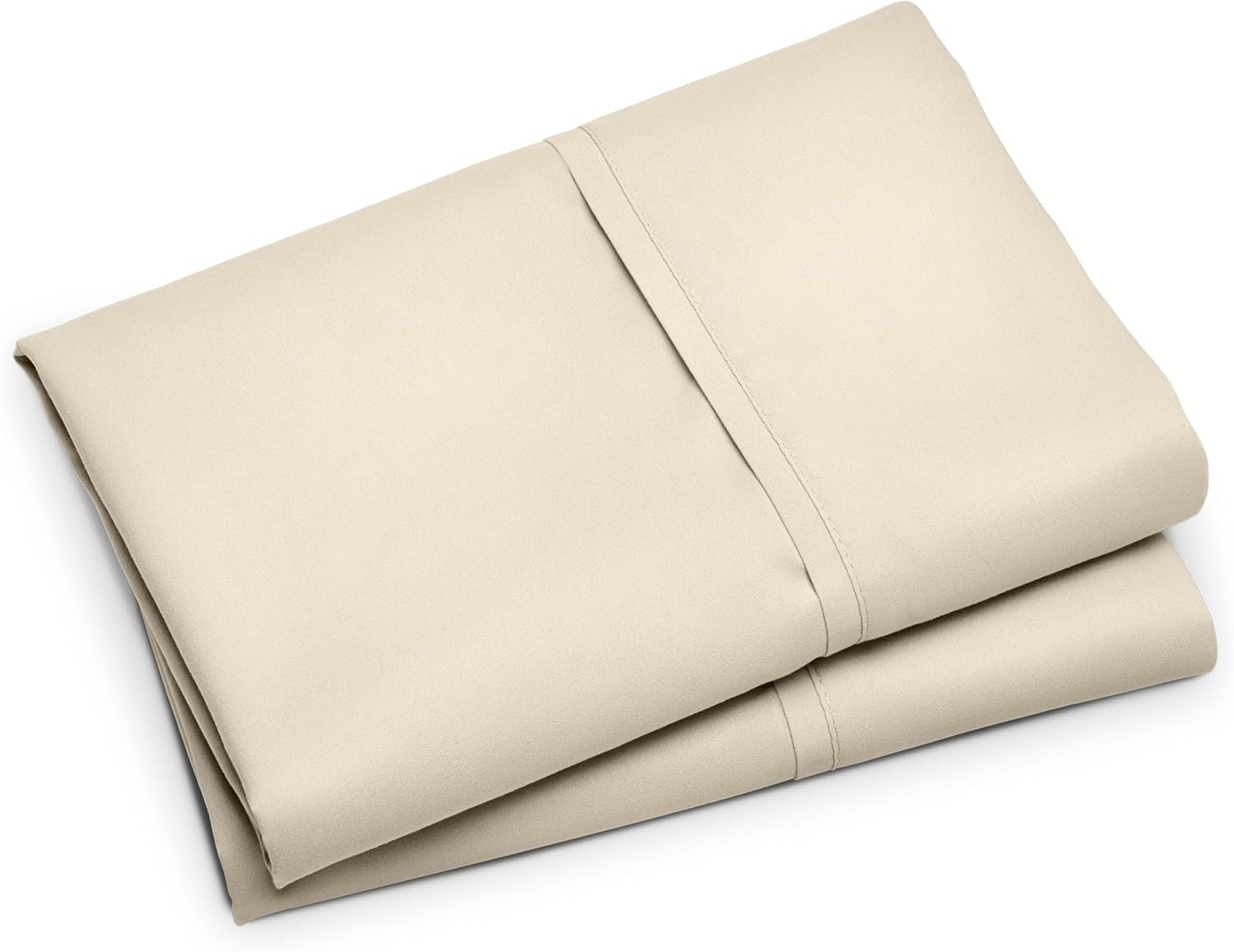 Bare Home Microfiber Pillow Cases - Standard/Queen Size Set of 2 - Cooling Pillowcases - Double Brushed - Sand Pillowcases 2 Pack - Easy Care (Standard Pillowcase Set of 2, Sand)