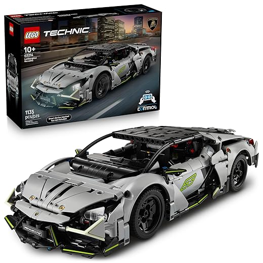 LEGO Technic Lamborghini Revuelto Super Sports Car Building Toy - Remote Control Model Car Kit for Boys & Girls, Ages 10+ - Gifts for Birthdays - 42214