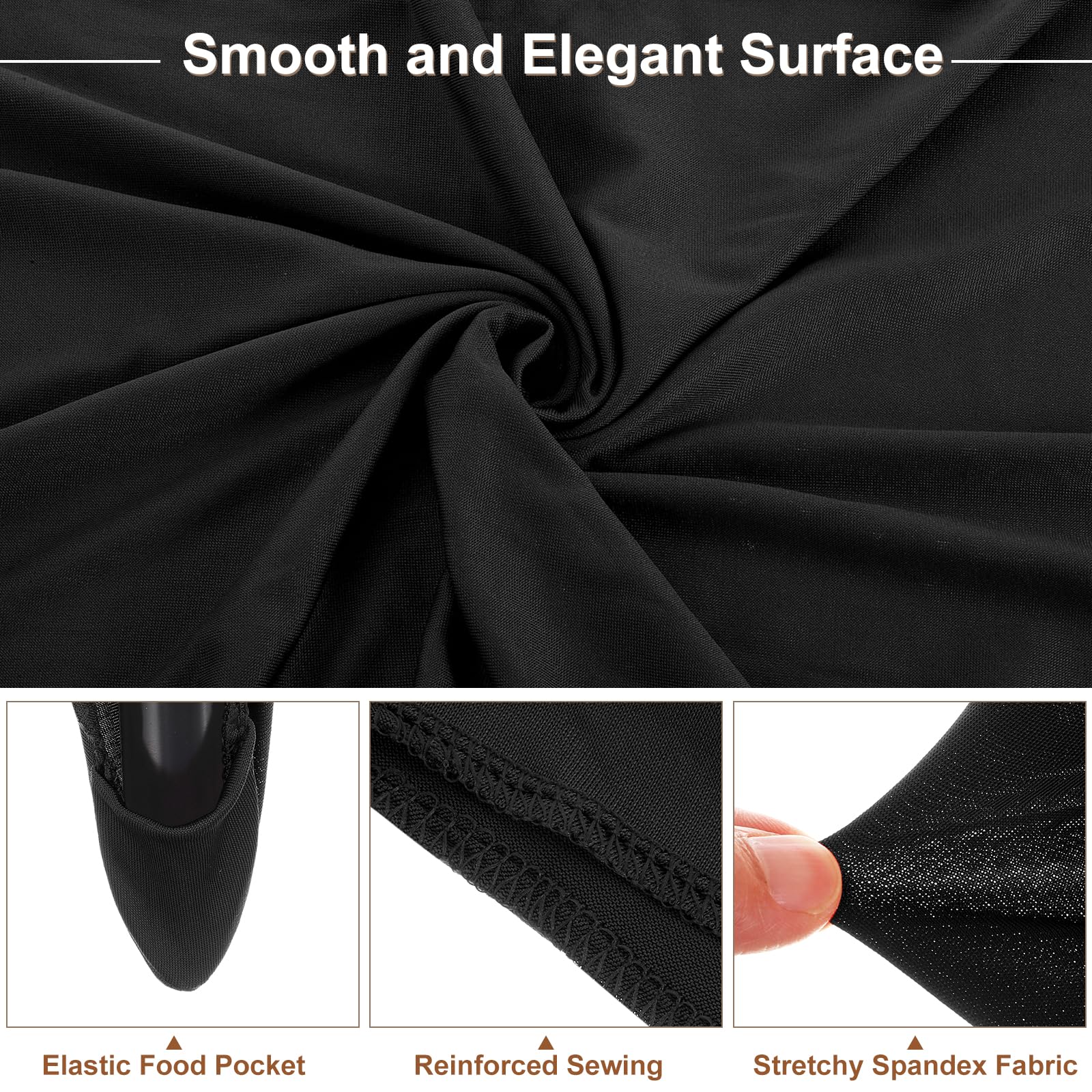 Amazon｜uxcell 4枚セット ラウンドカクテルテーブルクロス 32