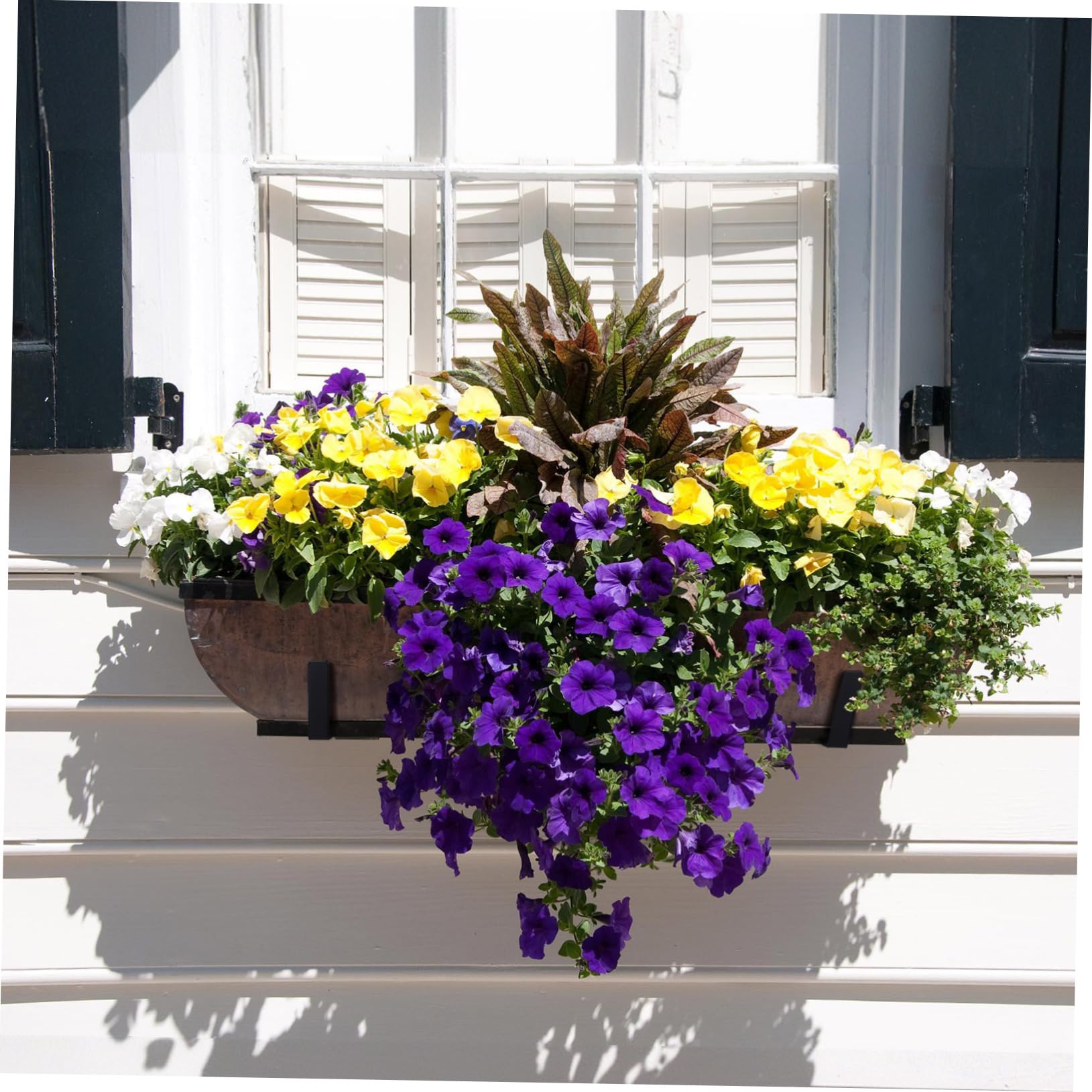 TOYANDONA 1 Satz Halterungen Robustem Verstellbare Blumenkastenhalter für Balkon und Garten für Verschiedene Pflanzgrößen und Einfache