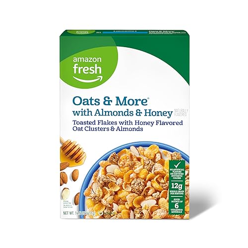 Marca Tienda Happy Belly Avena y más cereales almendras y miel 145 onzas