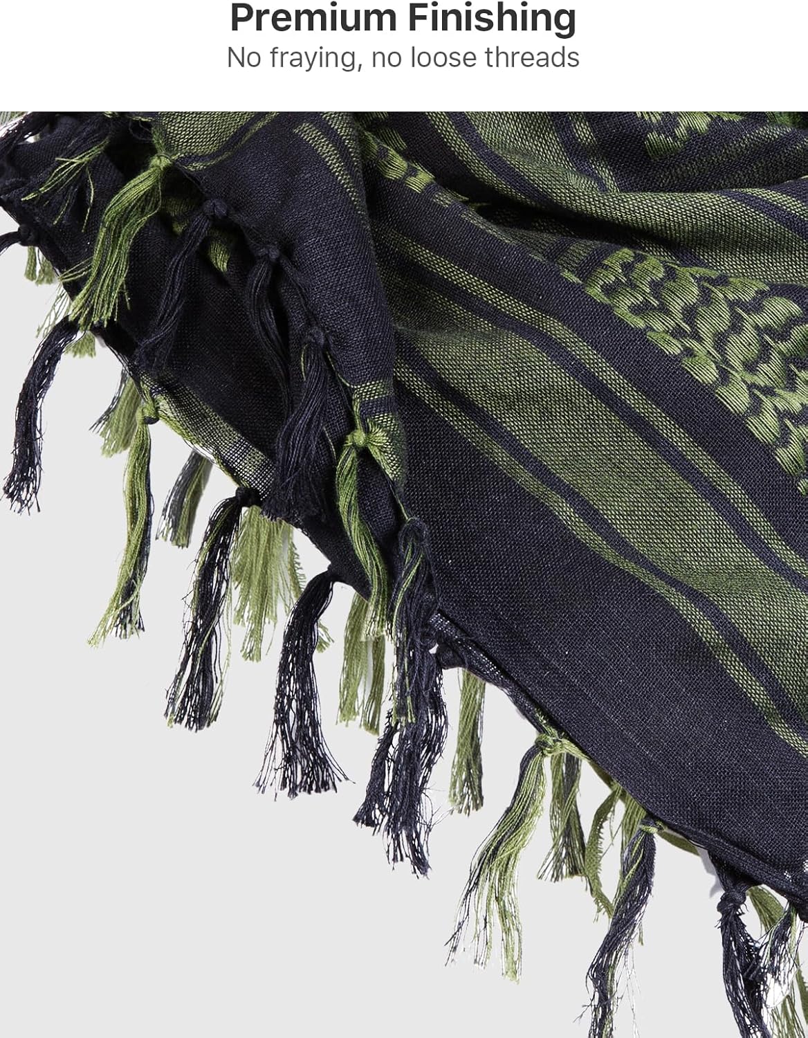 FREE SOLDIER Scarf Military Shemagh Tactical Desert Keffiyeh Head Neck Scarf Arab Wrap with Tassel for Men Women - Image 3
