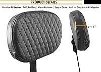 Vista 5 de Kit personalizado de respaldo ajustable para conductor con conexión enchufable para Harley 1997-2026, hecho para adaptarse a modelos Touring Electra