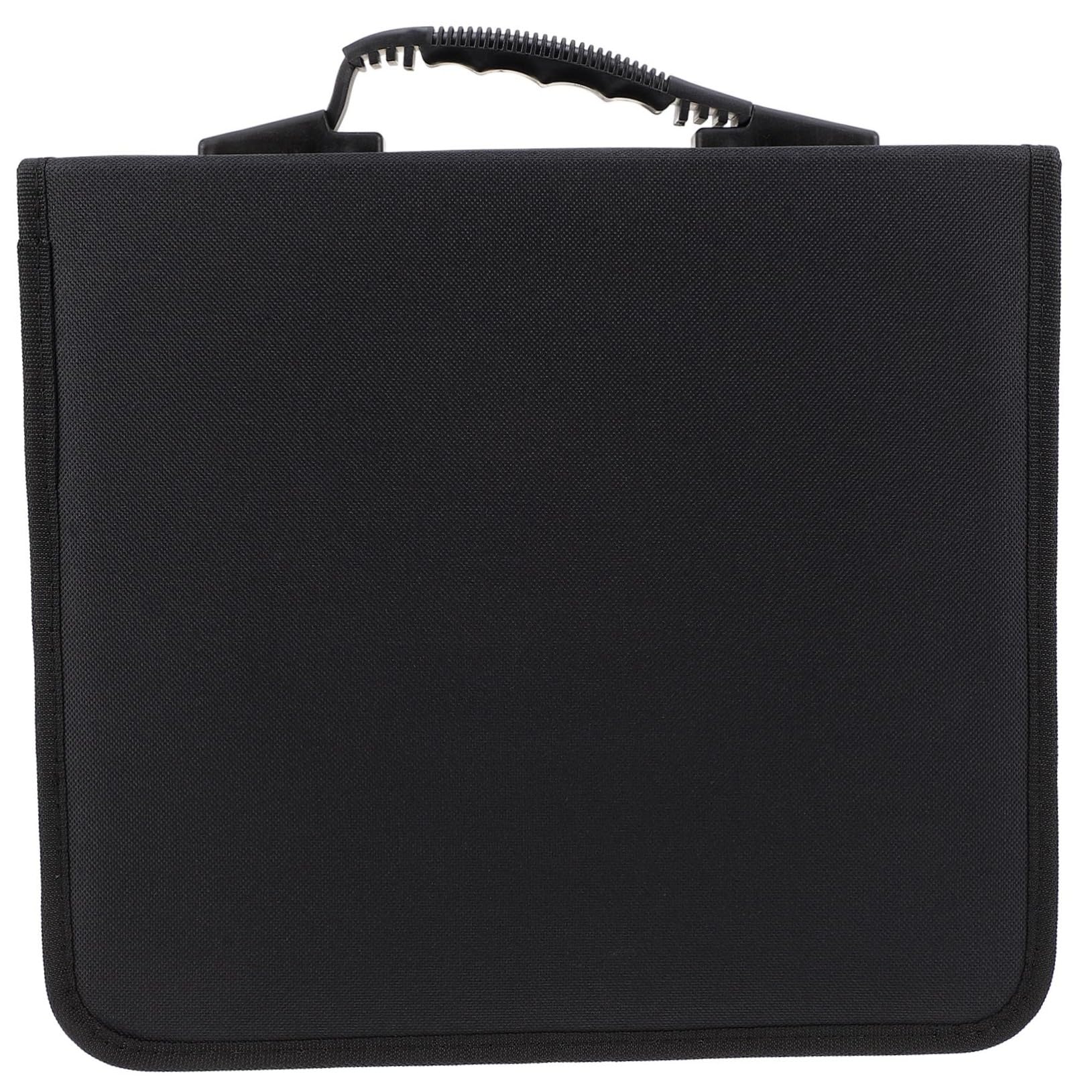 Cd/dvd Poignée de Transport Organisateur Grosse Capacité 240 Disques de en Tissu Oxford Noir pour Rangement Pratique des Films et Musique